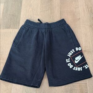 Nike Kids Navy Blue Shorts with Logo